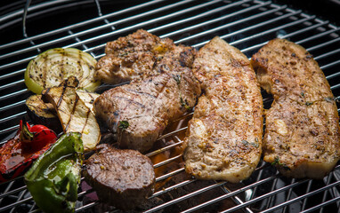 Assorted Grilled Pork Cuts, 돼지고기모듬세트