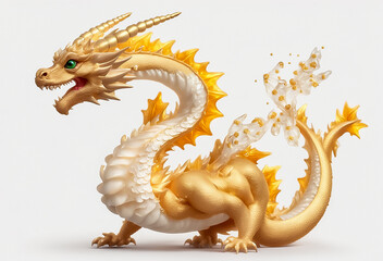 Fototapeta premium 干支辰 龍 置物 年賀状素材