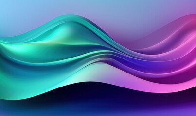 Obraz premium abstract background with smooth wavy lines in blue and purple colors. 