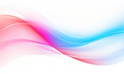 abstract colorful background with smooth lines in blue, pink and red.