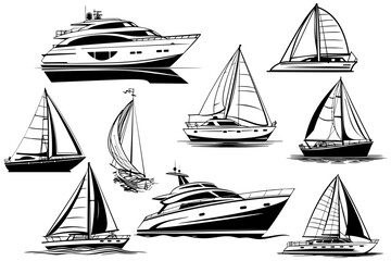 Cruise Ship  Bundle,Yacht ,Cargo ship,Ocean, Speed Boat, motor Boat , Speed Boat Clipart,