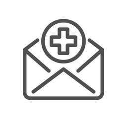 Healthcare and medicine related icon outline and linear vector.