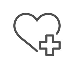 Obraz premium Healthcare and medicine related icon outline and linear vector.