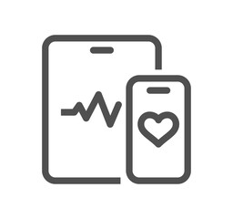 Obraz premium Healthcare and medicine related icon outline and linear vector.