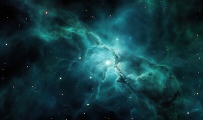 Fototapeta na wymiar Nebula and galaxies in space.