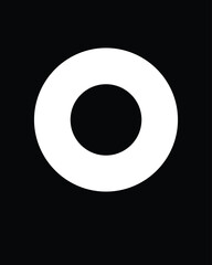 black and white circle
