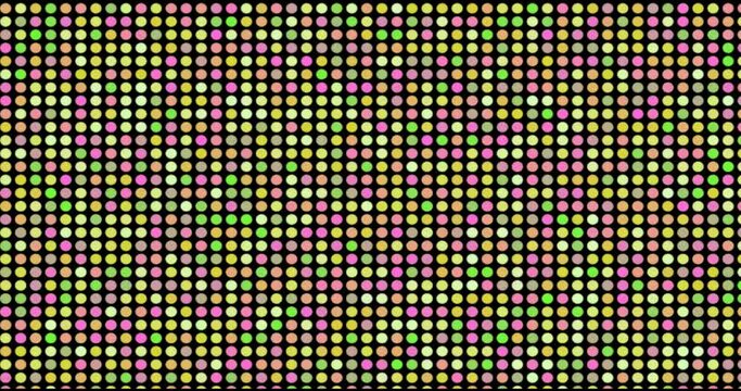 Screen Scanner colorful dots  floating from top to bottom