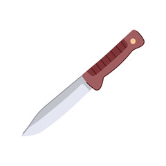 weapon military knife cartoon. blade steel, dagger hunting, stainless army weapon military knife sign. isolated symbol vector illustration