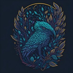 Fototapeta premium Generative AI Tattoo