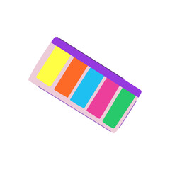 pin note sticker cartoon. board post, notice list, pad sheet pin note sticker sign. isolated symbol vector illustration