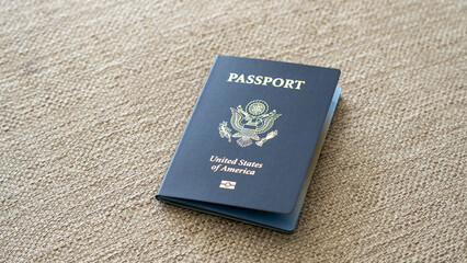 Photo of an American passport.