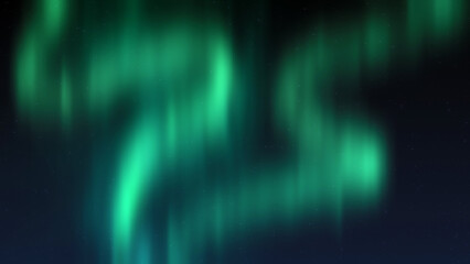 aurora borealis with glow stars