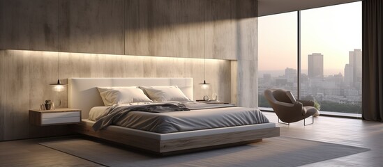 a newly designed bedroom