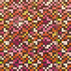 Fototapeta premium 8-bit pixel abstract mosaic pattern vector backdrop geometric background