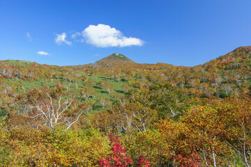 ニセコ五色温泉界隈の紅葉風景