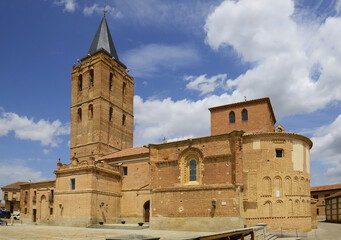 Historic walled city Madrigal de las Altas Torres - Madrigal of the high towers, Province of Avila,...