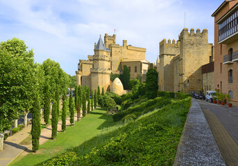 Fototapeta na wymiar Castle of Olite in Navarre province, Spain