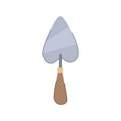 tool trowel cartoon. construction equipment, build worker, industry repair tool trowel sign. isolated symbol vector illustration