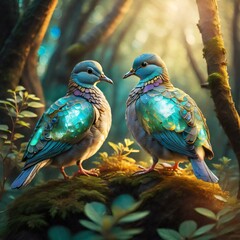 a pair of pigeons