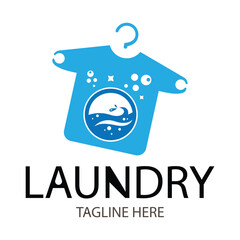 washing machine logo design vector suitable for laundry business logo
