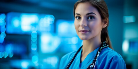Dedicated Healthcare Professional healthcare professional, such as a doctor or nurse . Generative AI