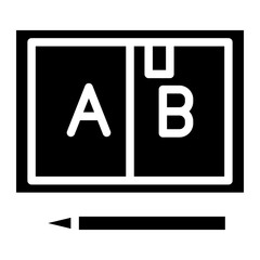 alphabet box glyph 