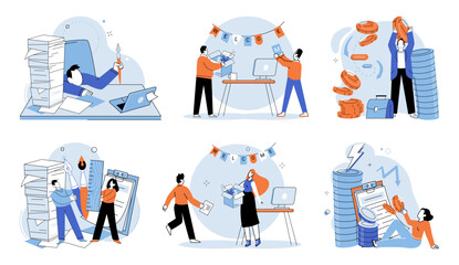 Obraz premium New employee. Vector illustration. The new employee brings fresh insights and perspectives clead to innovative solutions and improved business performance The new employee metaphor highlights value