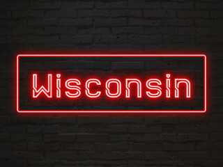 Wisconsin のネオン文字