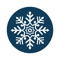 Minimalistische Schneeflocke Logo Vektor