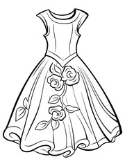 Dresses Coloring Book A Fashion Coloring Book For Kids