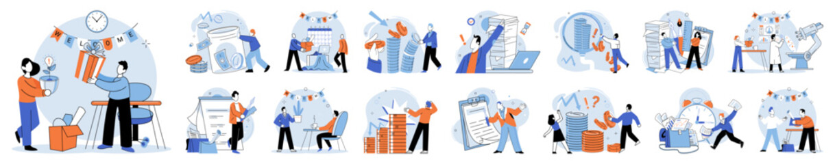 Falling economy. Vector illustration. The risk economic failure increases during times inflation and deterioration Companies may find themselves on verge bankruptcy due to decreasing profits