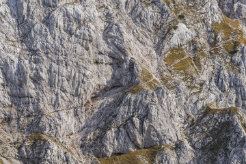 ascent path to Planjava, Julian alps, Slovenia, Central Europe,