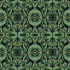 Fotobehang Colorful ikat pattern in vintage style. Elegant ethnic background. Hand drawn oriental art. Seamless geometric vintage texture.  © Natallia Novik