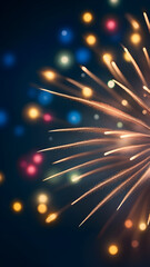 Fototapeta premium Fireworks in the night.