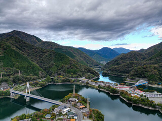 lake in the mountains 丹沢湖　日本 Tanzawa Lake Japan