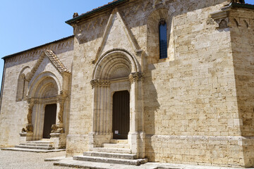 Fototapeta premium San Quirico d Orcia, historic town in Tuscany