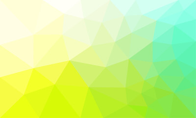 Obraz premium green yellow Triangle low Poly l abstract background