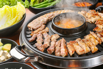 samgyeopsal, pork belly, 삼겹살, 오겹살