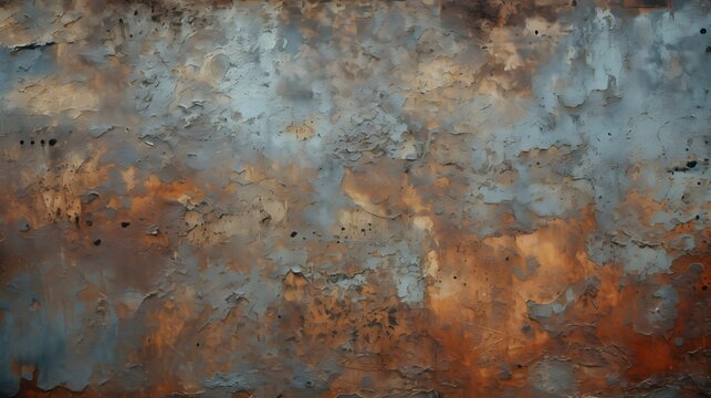 texture plaque de m&eacute;tal rouill&eacute;e, g&eacute;n&eacute;r&eacute; par IA