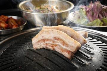 samgyeopsal, pork belly, 삼겹살, 오겹살