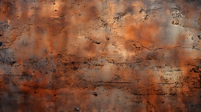 texture plaque de m&eacute;tal rouill&eacute;e, g&eacute;n&eacute;r&eacute; par IA