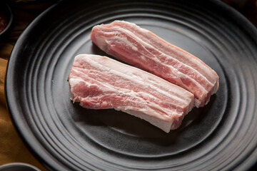 samgyeopsal, pork belly, 삼겹살, 오겹살