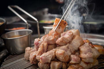 samgyeopsal, pork belly, 삼겹살, 오겹살