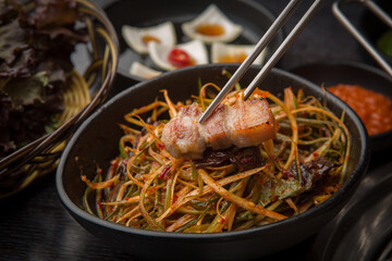 samgyeopsal, pork belly, 삼겹살, 오겹살