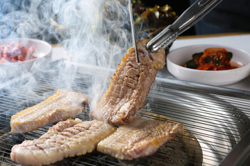 samgyeopsal, pork belly, 삼겹살, 오겹살