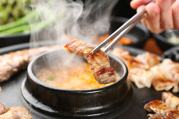 samgyeopsal, pork belly, 삼겹살, 오겹살