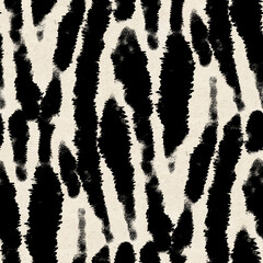 Black and white pattern with doodle style. Ink drawing.  Hand-drawn illustration.