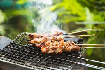 meat on the grill