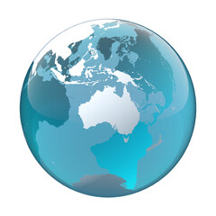Australia, earth globe, world map