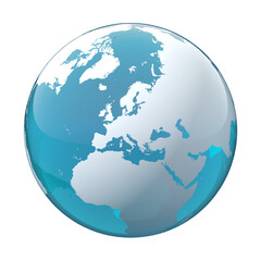 Europe, EU, earth globe, world map